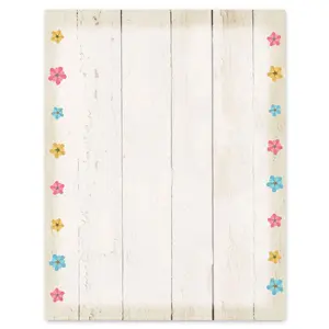 Stonehouse Collection | Lavender Stationery | 8.5 x 11 | 60 Letterhead Sheets | Rustic Letterhead