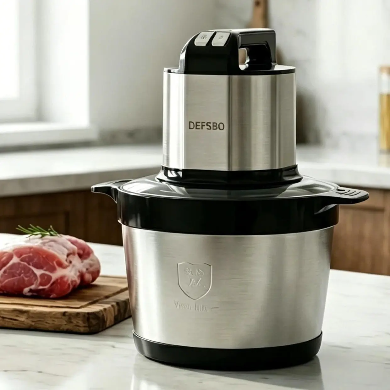 DEFSBO 6L Electric Meat Grinder & Food Processor, 6.3 QT Large Veggie Chopper & Blender for Kitchen Meal Prep, Viral Food Grinder