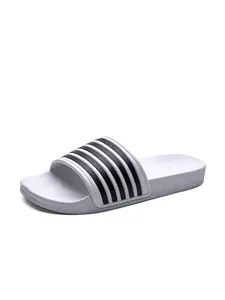 New Casual Slippers Size 45, Home Leisure and Daily Outdoor Wear, Fashion Simple Design, Sporty Style, PU Leather Upper, Eva Sole