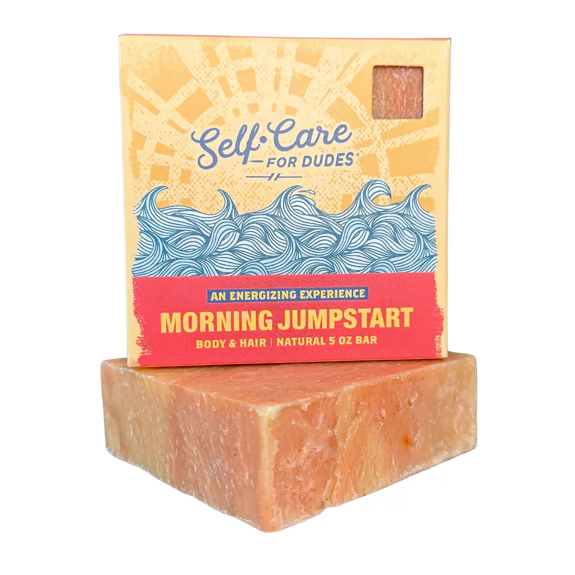 MORNING JUMPSTART - Body & Hair Soap Bar For Men, Energizing, Hand crafted in USA