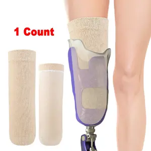 1PCS Prosthetic Stump Shrinker Socks - Gel Lined Amputee Leg Support Sleeve, Non-Slip, Comfortable Fit for Men & Women