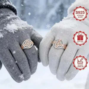 925 Sterling Silver Celtic Knot Ring Rose Gold Plated Cubic Zirconia Ring Dainty Minimalist Jewelry for Women Anniversary Birthday Gift