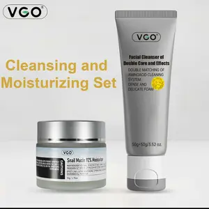 VGO SnailMucin 92% Moisturizer Daily FaceGel Cream forDry &Sensitive Skin, 50g /1.760z CleanserMoistureMoisturizingSkincare Facial Cleanser of Double Careand Effets Hydrate Hydrating original snail mucin