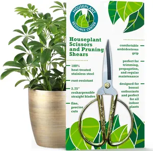 Premium Houseplant Scissors & Pruning Shears — Rust Resistant, Stainless Steel, Ultra-Precise