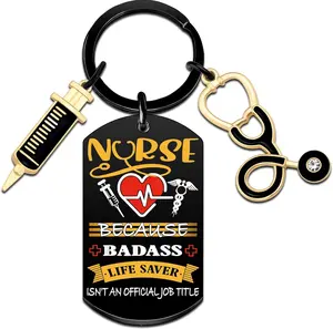 Cool Nurse Gifts for Women & Men Nurse Practitioner Gifts Nurses Medical Assistant Gift 2025 Nurses Graduation Keychain for Her Him Appreciation Gift Nursing Student Keychain for Friend Sister Bestie