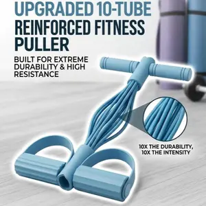 2026 new Home Multifunction Pedal Resistance Trainer with 10 Tubes Enhanced Version – Stronger Resistance for Effective Training, Portable Foot Pedal Exerciser for Full-Body Home Workout, Stretching & Fitness Training