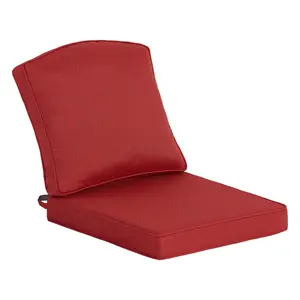 Outdoor patio seat cushion set, waterproof and fade-resistant, soft backrest, suitable for terrace cushions, sofas, and various outdoor furniture, 20" x 17.5".