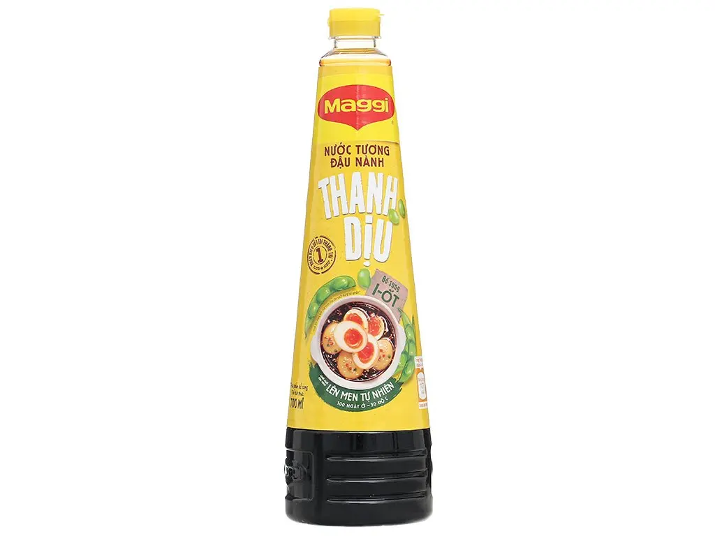 Maggi Mild Soy Sauce - 700ml Low-Salt Ambient Cooking Sauce with Natural Flavor, Ideal for Dipping, Marinade, Dipping Sauce
