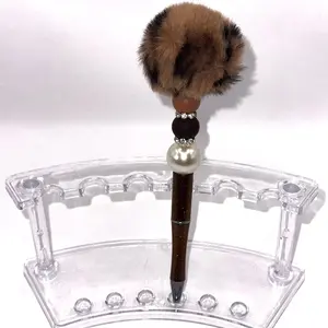 Beaded Puff Ball Pen - Classy and Funky Writing Tools
