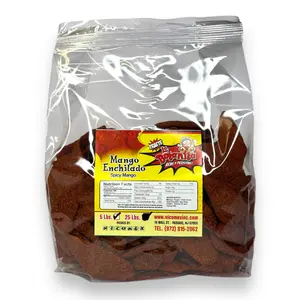 Nicomex - Mango enchilado - Dried Chili Chamoy Mango Slices. Authentic Mexican Dry Fruit Candy, Sweet and Spicy Flavor. Party size 5Lb.