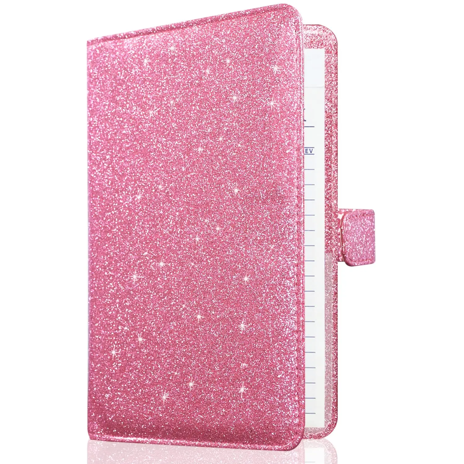 Server Book for Waitress-Leather Waitress Book Organizer with Zipper Pocket Cute Waiter Book Server Wallet with  Closure, Glitter