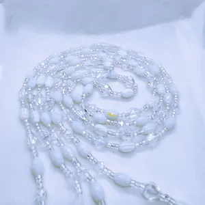 Women's I DO Waistbeads - Neutral Color Body Jewelry for Daily Use and Weddings, New Beginning Inspiration waistbeads waist beads.