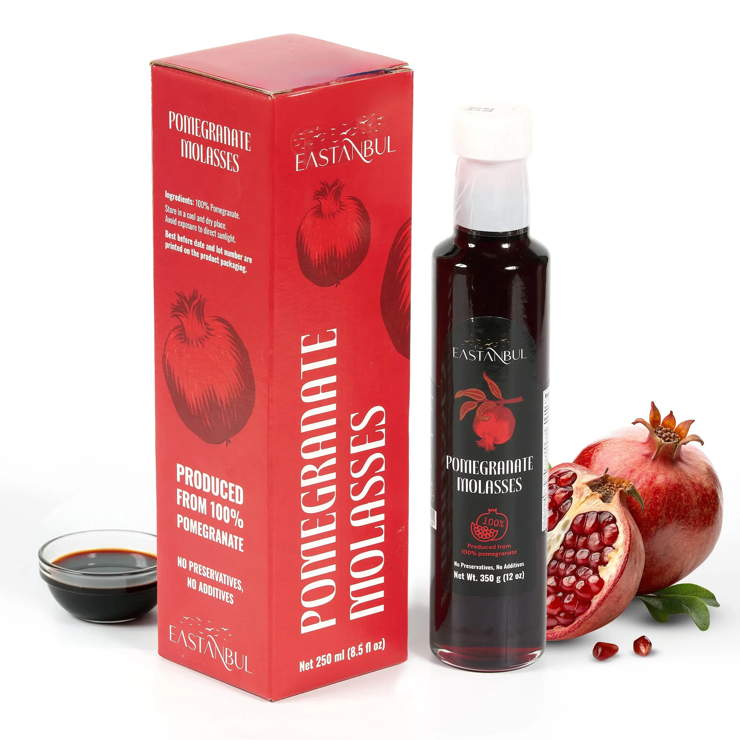 Eastanbul Pomegranate Molasses, Nar Eksisi, Sweet and Sour Sauce, 12.35oz Vinegar Vegan