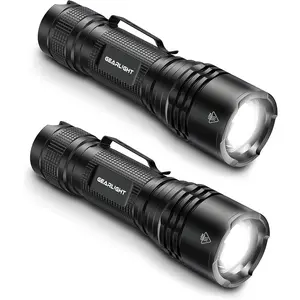 GearLight LED Tactical Flashlights High Lumens - Mini Flashlights for EDC Carry - Compact Powerful Emergency Flashlight Made from Military-Grade Aluminum - Drop Resistant and Water Resistant
