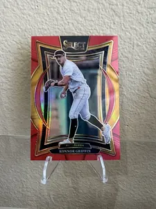 2025 Select Red Prizm Konnor Griffin /149 Dynamic Pose Vibrant Design Limited Edition Collector's Item