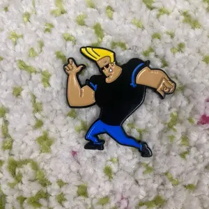 1.5 Inch Johnny Bravo Soft Enamel Pin