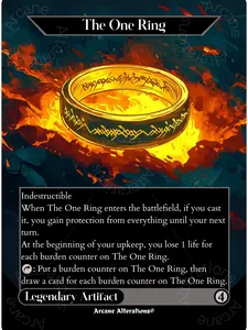 The One Ring - Full Art Altered Art Custom Proxy Card