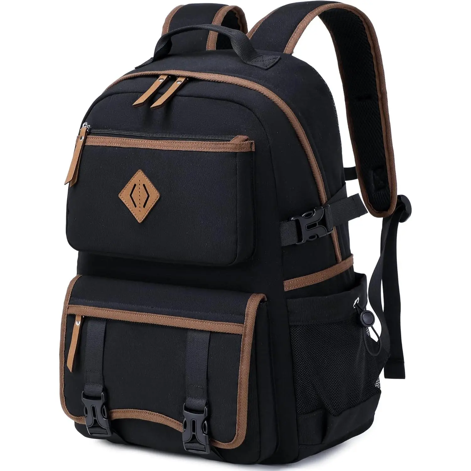 Laptop Backpack 15 -17 Inch for Women Men Large College Bookbag Elementary Middle High School Bag for  Teens Girls Boys Student  Travel Backpacks Book Rucksack Work Daypack Black