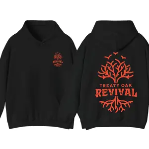 Treaty Oak Revival Tree Logo Hoodie – Unisex Casual Graphic Pullover Sweatshirt