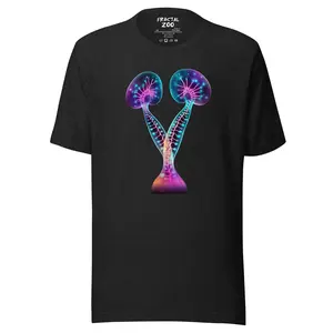 Bioluminescent Mushroom Unisex T-Shirt | Illuminate Your Style with Nature's Magic