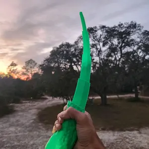 Pickle Rick Inspired Sword ! - Katana w/ Magnetic Cap & Extendable Blade (15 Inches)