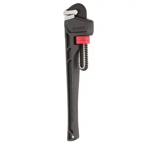 Heavy Duty Cast Iron Pipe Wrench 14 in. with 1-1/2 in. Jaw Capacity for Versatile Pipe Repair and Maintenance