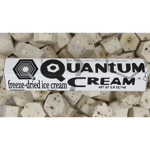 O.M.Geeks Ltd Quantum Cream Freeze-Dried Ice Cream Asteroids and Cream Chocolate Chip 2 Pack and 7 Pack and 21 Pack Non-Dairy, Nut-Free, Gluten-Free, Coconut Sweet Snack Food