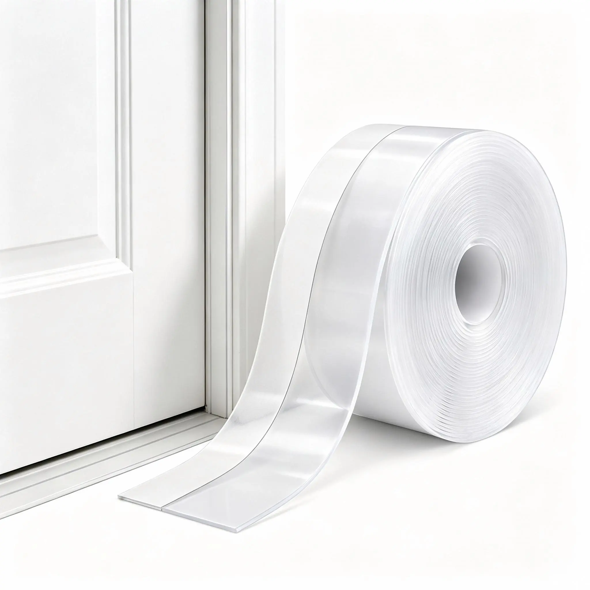 Self-Adhesive Sealing Tape, 16.4 ft x 1.38 in Draft Stopper Gap Blocker for Doors, Windows, Home Sealing Applications