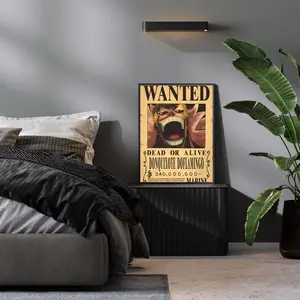 Don Quijote Doflamingo Wanted Poster | Manga Poster | Anime Poster | Japanese Manga Wall Art | Japanese Room Decor | Anime Gift