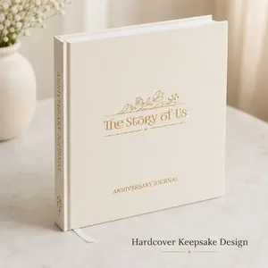 Wedding Anniversary Journal - Anniversary Journal for Couple - Wedding Notebook & More - Wedding Memory Book to Capture Moments(180 Pages)