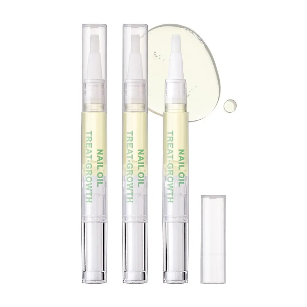 Nail Care Oil, 3 Counts Nail Strengthener, Cuticle Oil for Nails, Finger Edge Manicure Nourishing Oil, Nail Nutrient Oil, Nail Growth Oil, Professional Nail Care Moisture Products for Women & Girls
