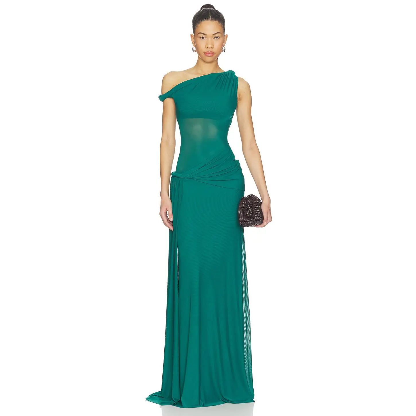 MISHA The Sisal Mesh Dress in Teal Blue - TikTok Shop