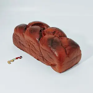 MHM Squishy Collection Braided Brioche Cookie Scented Stress Relief Toy with Sticky Wet Soft Slow Bouncing Textures for Sensory Play