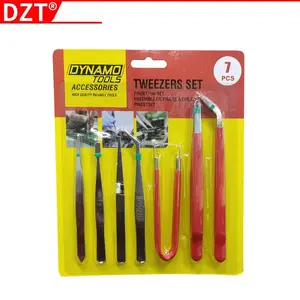 New 7-Piece Light-Handle Tweezers Set for Home Use, Anti-Static, High-Quality Precision Tweezers for Electronics and Jewelry