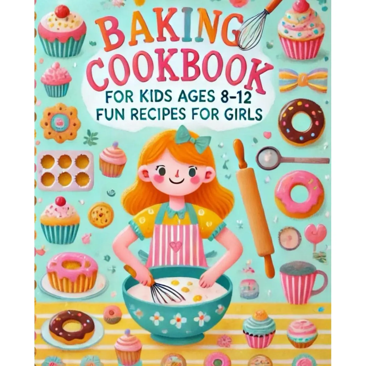 Baking Cookbook For Kids Ages 8-12 Girls: 50+ Fun And Easy Recipes Paperback – October 28, 2024