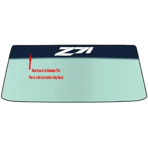 FOR CHEVROLET Z71 AND Z71 OFFROAD Windshield Banner Vinyl Decal - With Application Tool