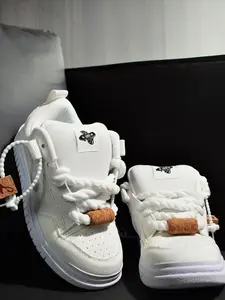 Men's Canvas Shoes, Fashionable Breathable Low Top Sneakers, Casual Round Toe Flatforms, Anti-Slip Durable, Size 48, All-Season Comfort