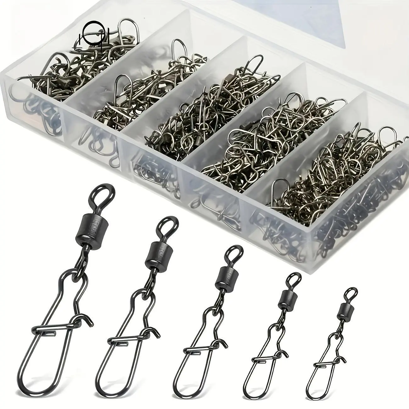 Fishing by anglers: 100 high-quality rotating kits, safety interlocks, multifunctional high-performance fishing accessories, Fishing Swivels Snap