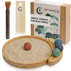 ENSO SENSORY Zen Garden Kit - 12” Sand Tray Therapy for Mindfulness & Meditation | Stress Relief Sensory Tool for Focus & Emotional Wellness | Meditation Gift