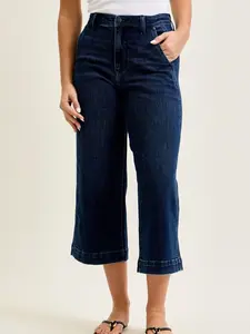 Judy Blue High Waist Ankle Wide Jeans