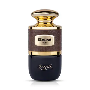 Sapil Bound Toilette for Men 3.4 Oz(100 ml) – Eau de Toilette with Long-Lasting Dubai Scent, Oriental Spicy Blend of Green Mandarin, Cardamom, Orange Blossom & Tonka Bean for Daily & Special Occasions