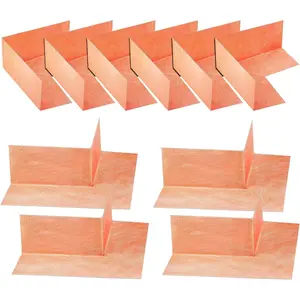 10 Pcs Waterproofing Seal Kit, 6 Inside Waterproofing Membrane and 4 Pcs Outside Waterproofing Corner Polyethylene Seamless Membrane for Shower Bathroom Bathtub Walls and Surrounds (Brown)