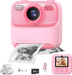 Camera Instant Print Photo, Birthday Gifts for Girls and Boys,  Digital Camera Toys, 1080P  Video,  6 7 8 9 10 11 12 Year Old Boy Gifts/Girl Gifts