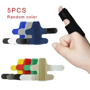 5PCS Trigger Finger Splint Fixing Brace Adjustable Straighten Sprain Dislocation Finger Splint Fracture Corrector Support
