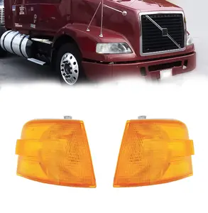 Torque PAIR Turn Signal Light Set Replacement for 1999-2011 Volvo VNM and 1996-2003 VN VNL Semi Trucks [NOT Included Bulbs] DOT SAE Approved Driver Left Passenger Right Side (TR014-L, TR014-R) Parts Side Lamp