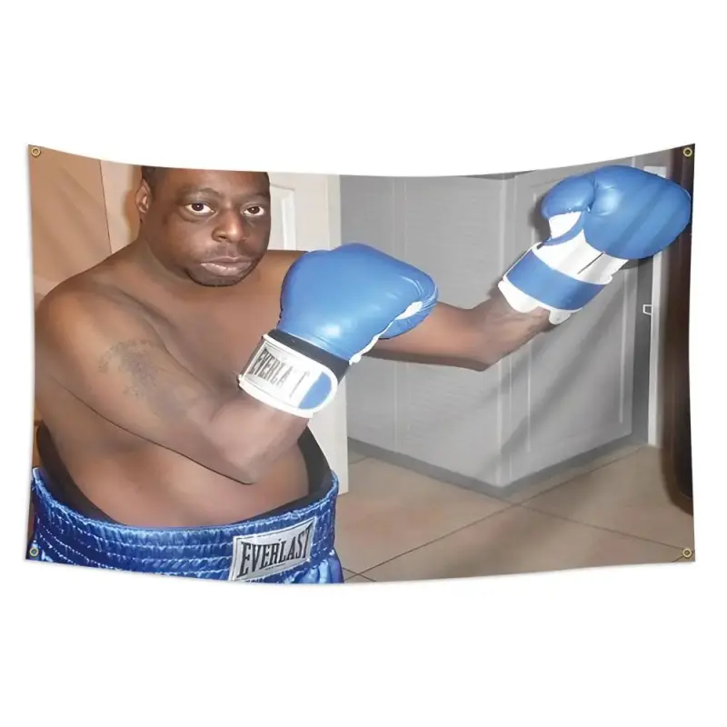 Beetlejuice Boxing Gloves Pattern Flag, Boxing Gloves Pattern Wall Hanging Banner, Outdoor Party Decoration Supplies for Home Dormitory Room, Decorative Tapestry, Decoration Items, Boxing Room Accessories, Home Goods