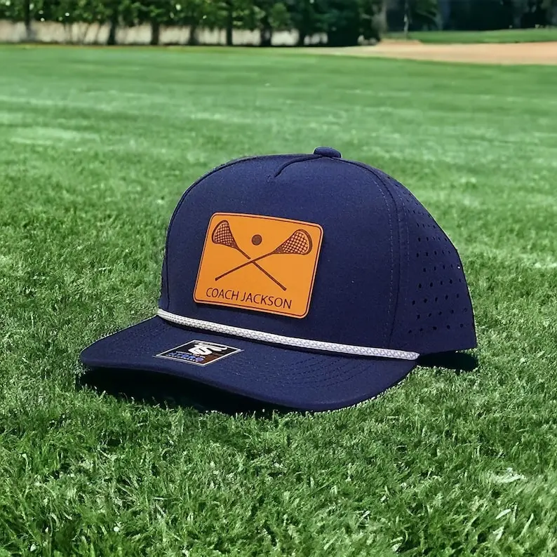 Lacrosse Hat | Lacrosse Gift | Lacrosse Player Name | Lacrosse Coaches Gift | Rope Hat | Waterproof Hat | Trucker Hat | 5 Different Colors