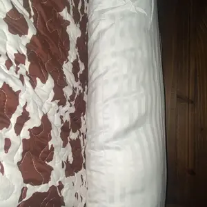 【New Year Deal】Utopia Bedding Premium Striped Bed Pillows for Back Stomach & Side Sleepers - Polycotton Soft Breathable Covers, No-Shift Construction, White, Pack of 2 - Polyester - Supportive Memory Foam