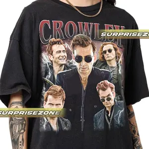Crowley Good Omen Unisex Softstyle Vintage Shirt, Gift For Woman and Man Unisex T-Shirt