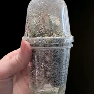 Clear Tissue Culture Acclimation Cups with Cotton Wick Disposable Plastic Glasses for Self-Watering & Healthy Root Development Hydration Moisture